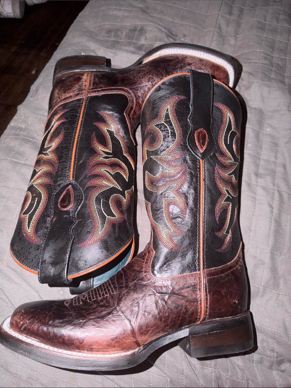 FERRINI MEN'S BLAZE WESTERN PERFORMANCE BOOTS - SQUARE TOE size 8.5